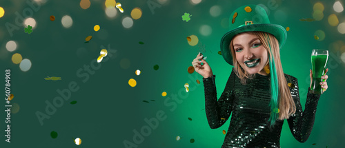 Happy young woman with big ...