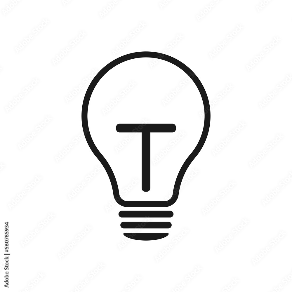 Lamp icon. The concept of an idea. Illustration. Lamp icon. The concept of an idea. Illustration.