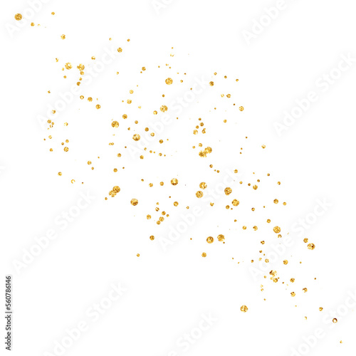 Gold glitter confetti