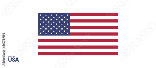 vector image of american flag 10 eps.