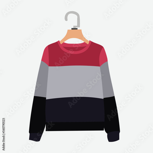 Vector illustration of female cardigan