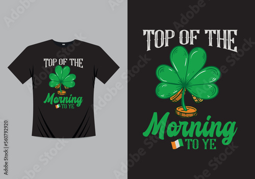 Saint Patricks Day Printable T shirt Design Template
