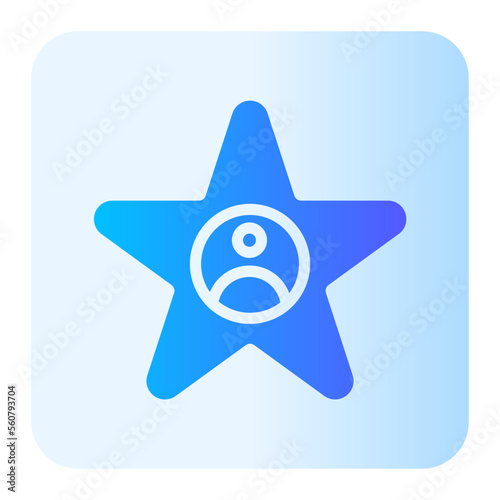 celebrity gradient icon