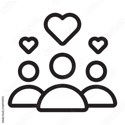 fans line icon