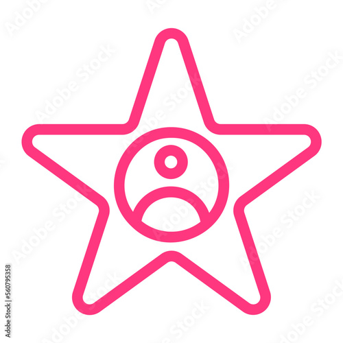 celebrity gradient icon