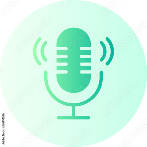 microphone gradient icon