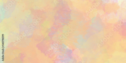 Abstract watercolor background with stains, soft and pastel watercolor paper texture with smoke and splashes, watercolor background for any decorative and creative design. 