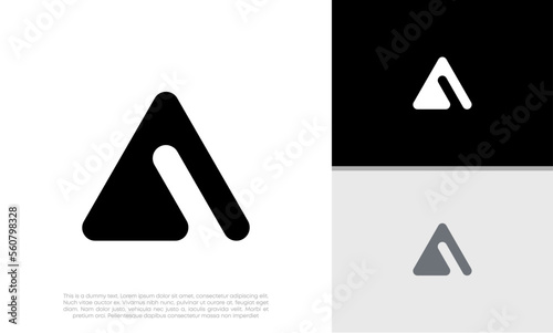 Free Download Initials A logo design. Initial Letter Logo. Innovative high tech logo template. - GFXLoad