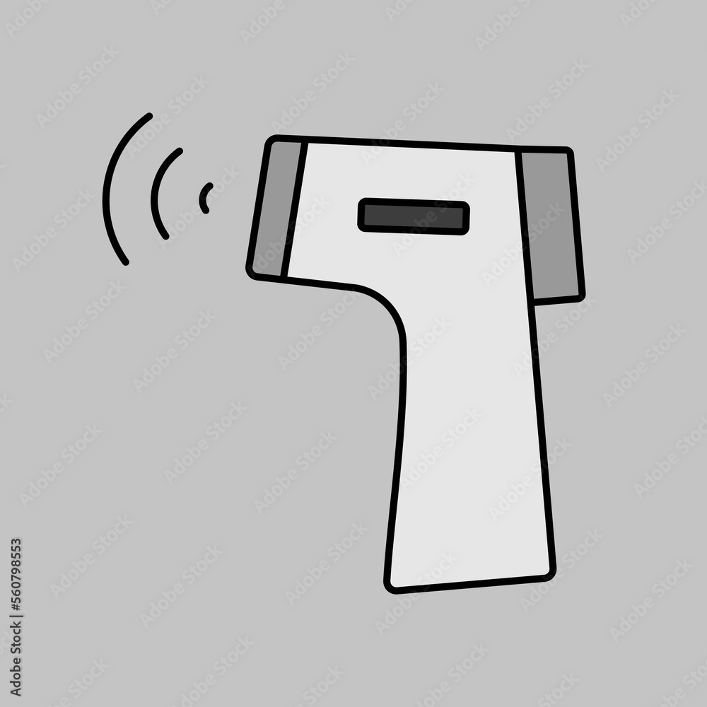 Contactless Infrared Thermometer vector icon Contactless Infrared Thermometer vector icon