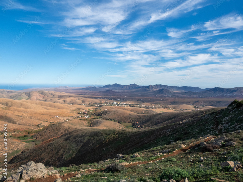 Views from Mirador de Guise and Ayose in Fuerteventura