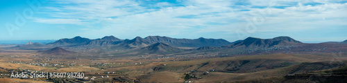 Panoramic view of the northern mountains of Fuerteventura