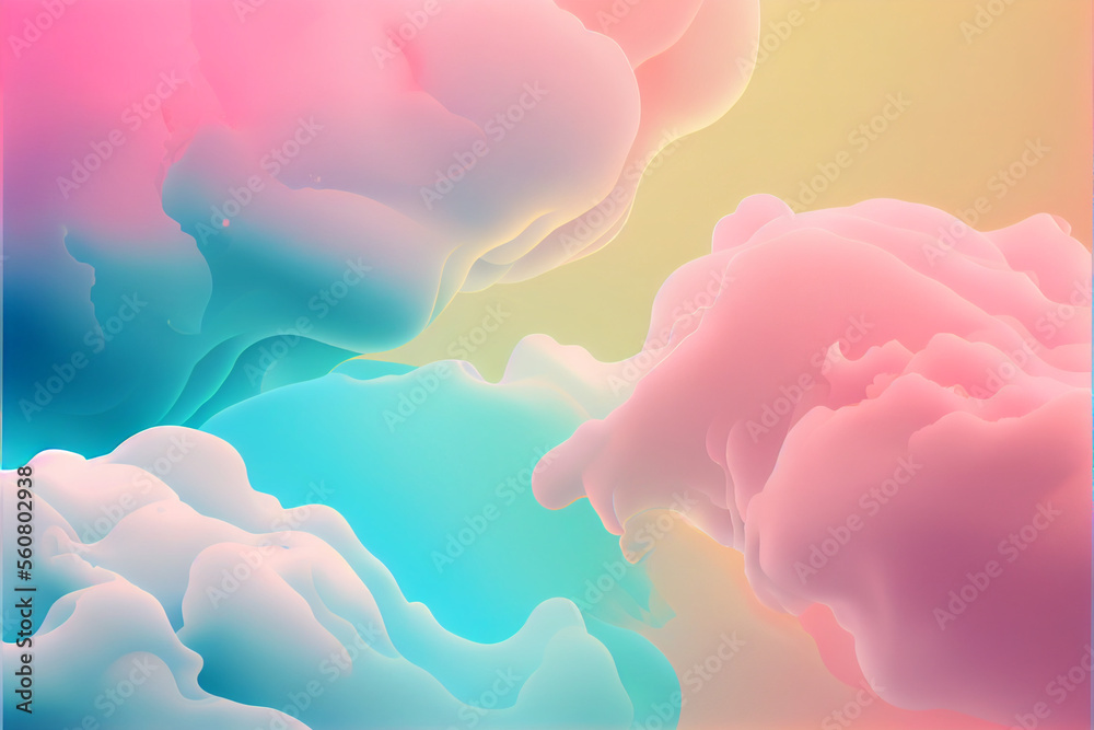 Abstract illustration of a pastel colored background