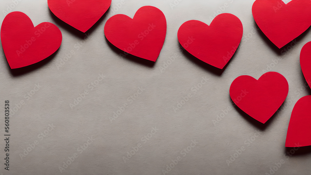 heart on wooden background, paper hearts, love, valentines