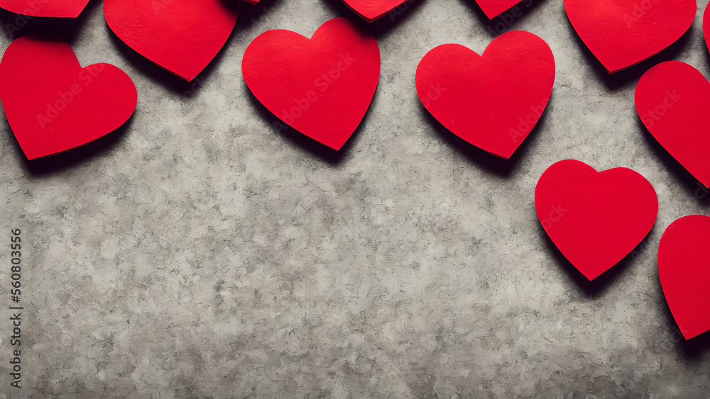 Obraz premium heart on wooden background, paper hearts, love, valentines