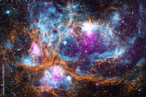 Fototapeta Naklejka Na Ścianę i Meble -  Cosmos, Universe, Cosmic Winter Wonderland, NASA