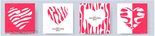 Valentine's day set. Vector illustrations for greeting cards, backgrounds, posters.