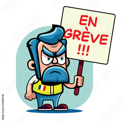 Gilets jaunes en grève. Réforme des retraites. Retraite à 64 ans. Pension minimum. France 