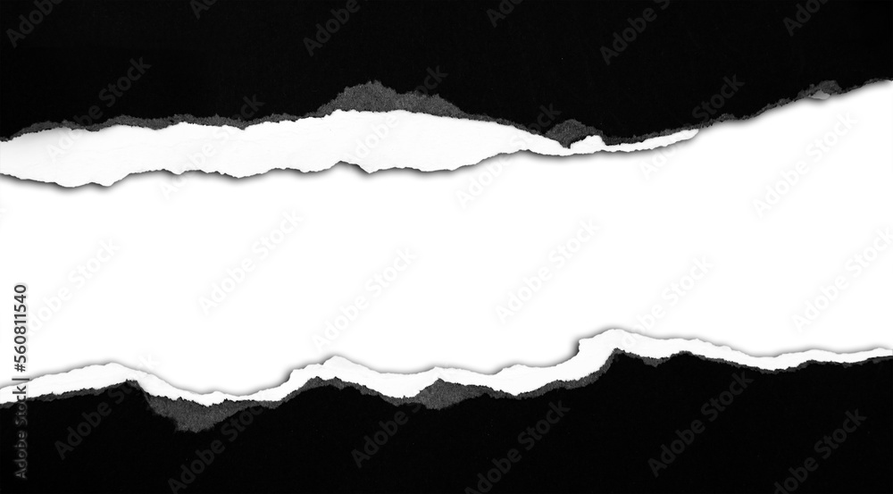 Gap in ripped paper Gap in ripped paper
