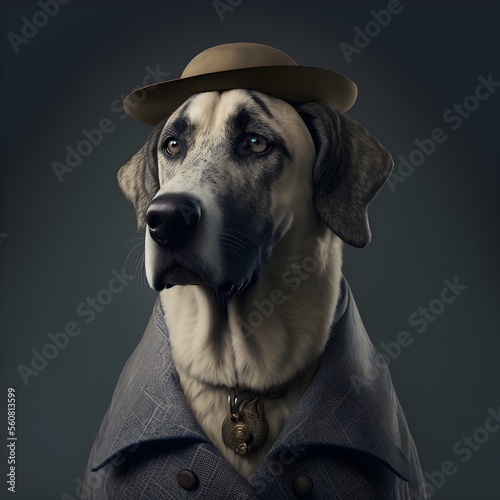 Anatolian Shepherd Dog, Generative AI, Illustration © emir