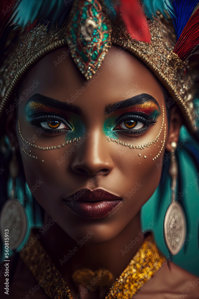 Samba. Portrait Shot of beautiful samba dancer in a carnival. Samba. Portrait Shot of beautiful samba dancer in a carnival.
