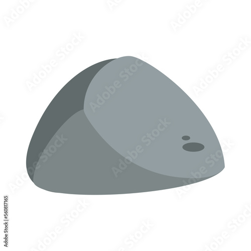 Isolated colored stone sketch icon Vector