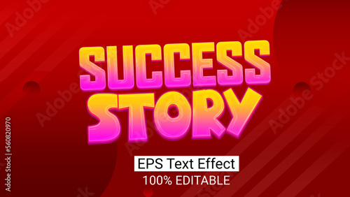 Text Effect, 3d Text Effect, Typography, Letters, Success Story