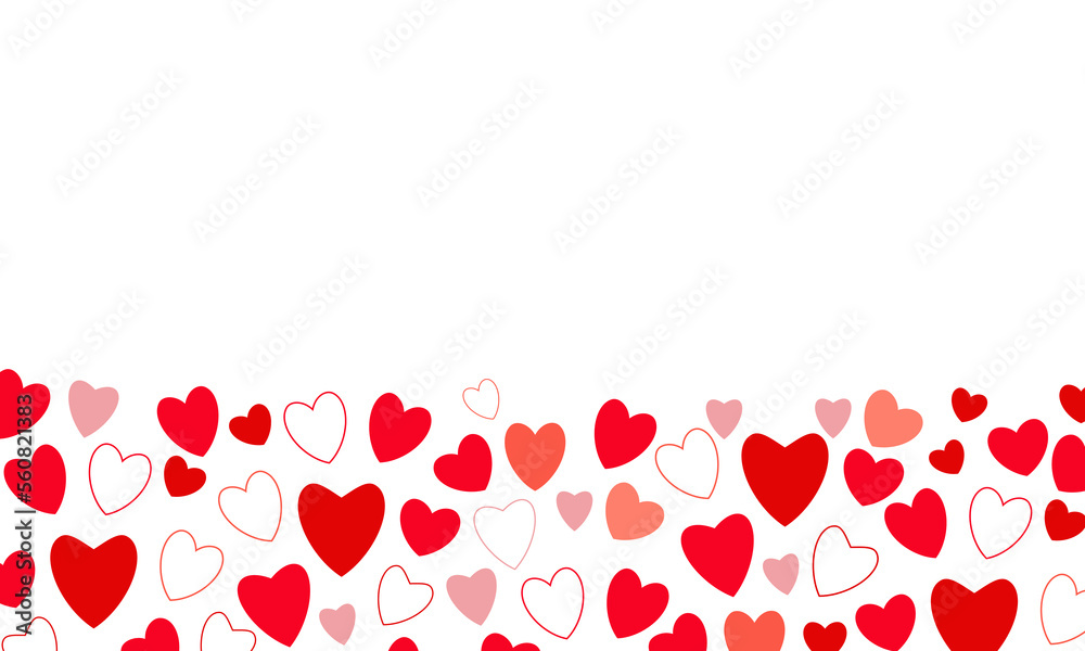 Valentine s day concept background with red and pink hearts. Valentine s day concept background with red and pink hearts.