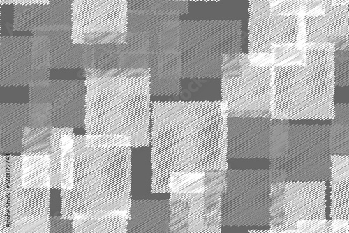 Grey and White Hatched Rectangles Seamless Background