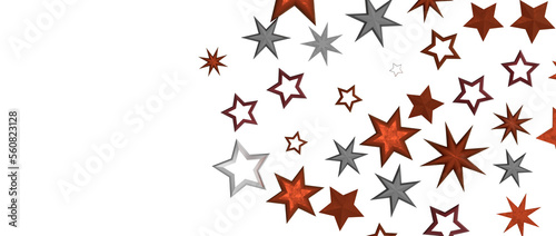 stars background, sparkle lights confetti falling. magic shining Flying christmas stars on night