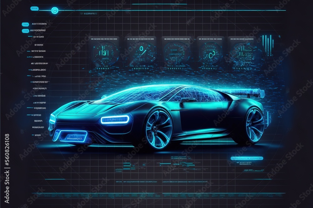 Electric Vehicle with Self-Driving. Future Car Software Technology.Self-Driving Car, Autonomous Vehicle, Driverless Car, Robo-Car, 3D illustration, 3D rendering, ai
Electric Vehicle with Self-Driving. Future Car Software Technology.Self-Driving Car, Autonomous Vehicle, Driverless Car, Robo-Car, 3D illustration, 3D rendering, ai