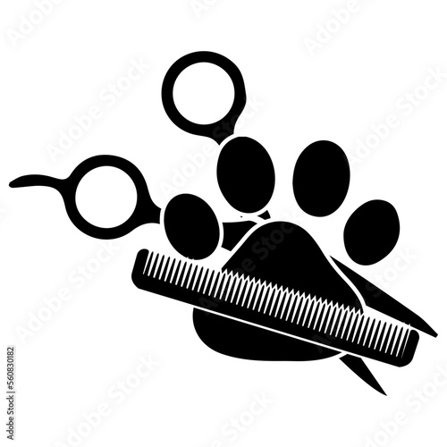 dog groomer svg png, pet grooming shop groomer animal barber comb salon dog bone hair cut hairstyle puppy canine wash logo svg png clipart vector cut Dog Grooming Hair Dryer Heart SVG Cut Files - Dog 