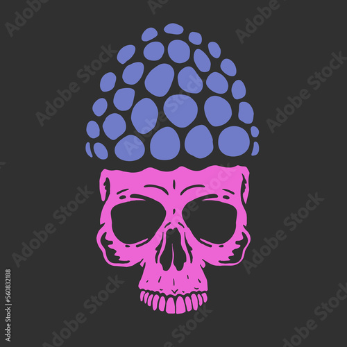 berry raspberry like a skull