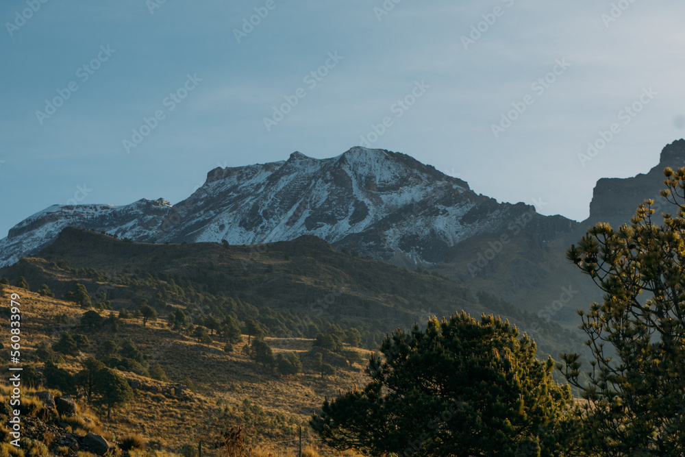 Volcán iztaccihuatl México, Parque Izta-popo, la joya iztaccihuatl, volcán mexicano nevado, volcán blanco