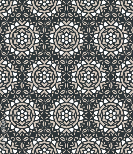 Geometric pattern. Seamless vector background. Ethnic graphic design.