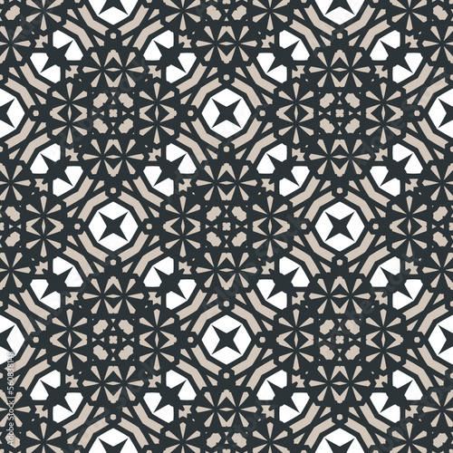 Geometric pattern. Seamless vector background. Ethnic graphic design.