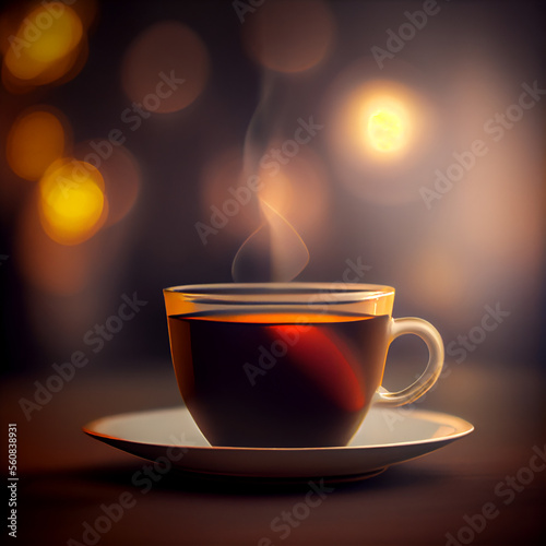 Cup of tea natural. Illustration Generative AI