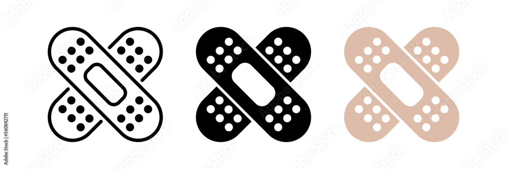 Plaster icon, design inspiration vector template for interface and any purpose simple design eps 10 Plaster icon, design inspiration vector template for interface and any purpose simple design eps 10