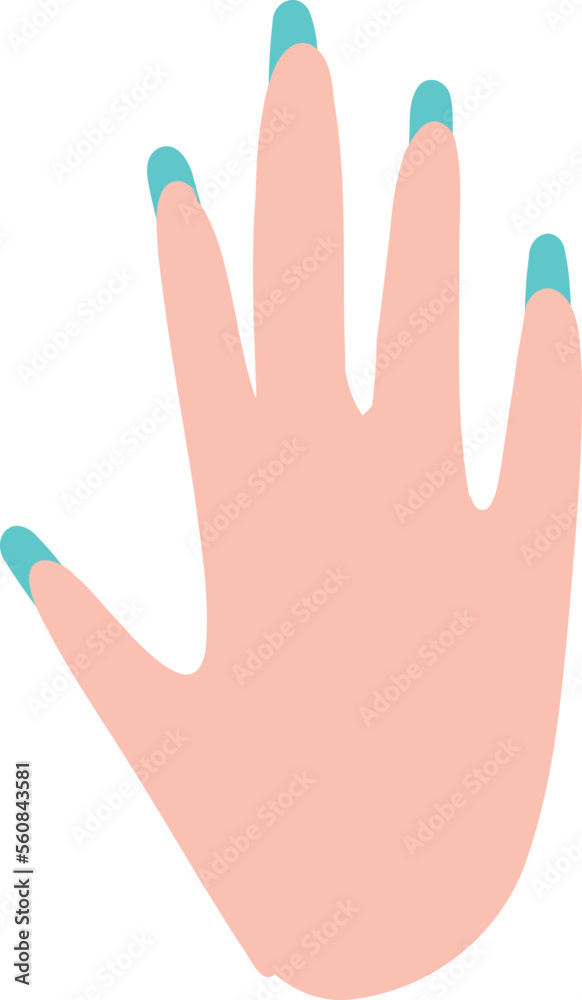 Hand vector illustration in doodle style Hand vector illustration in doodle style
