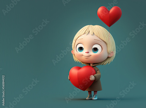 Cute Cartoon Blonde Haired ...