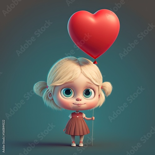 Cute Cartoon Blonde Haired ...