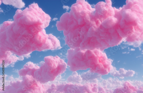 Cotton candy clouds in the sky - Sugary sweet pink Cotton candy dreams © Miha
