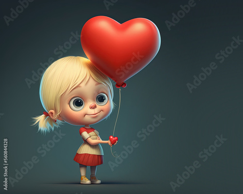 Cute Cartoon Blonde Haired ...