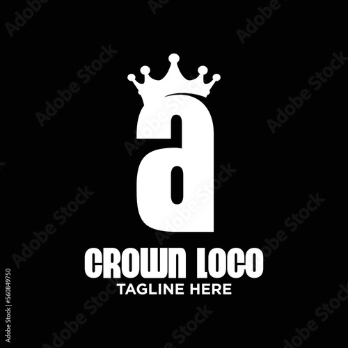 Letter A Crown Logo Design Template Inspiration, Vector Illustration.