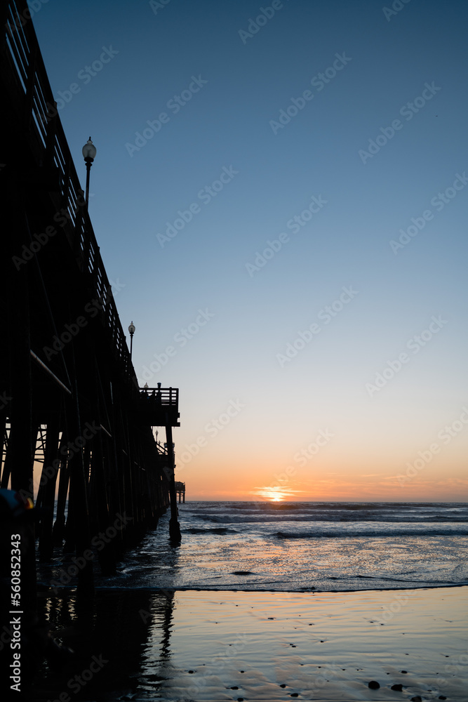 Oceanside pier at sunset