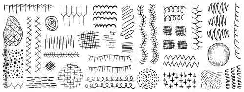 Abstract Elements handwork vector, lines shapes and dots