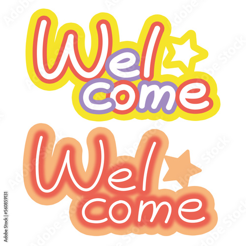 Welcome英文字