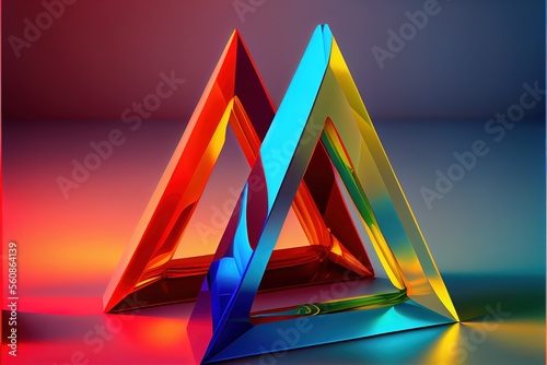 triangle created with generative ai technology