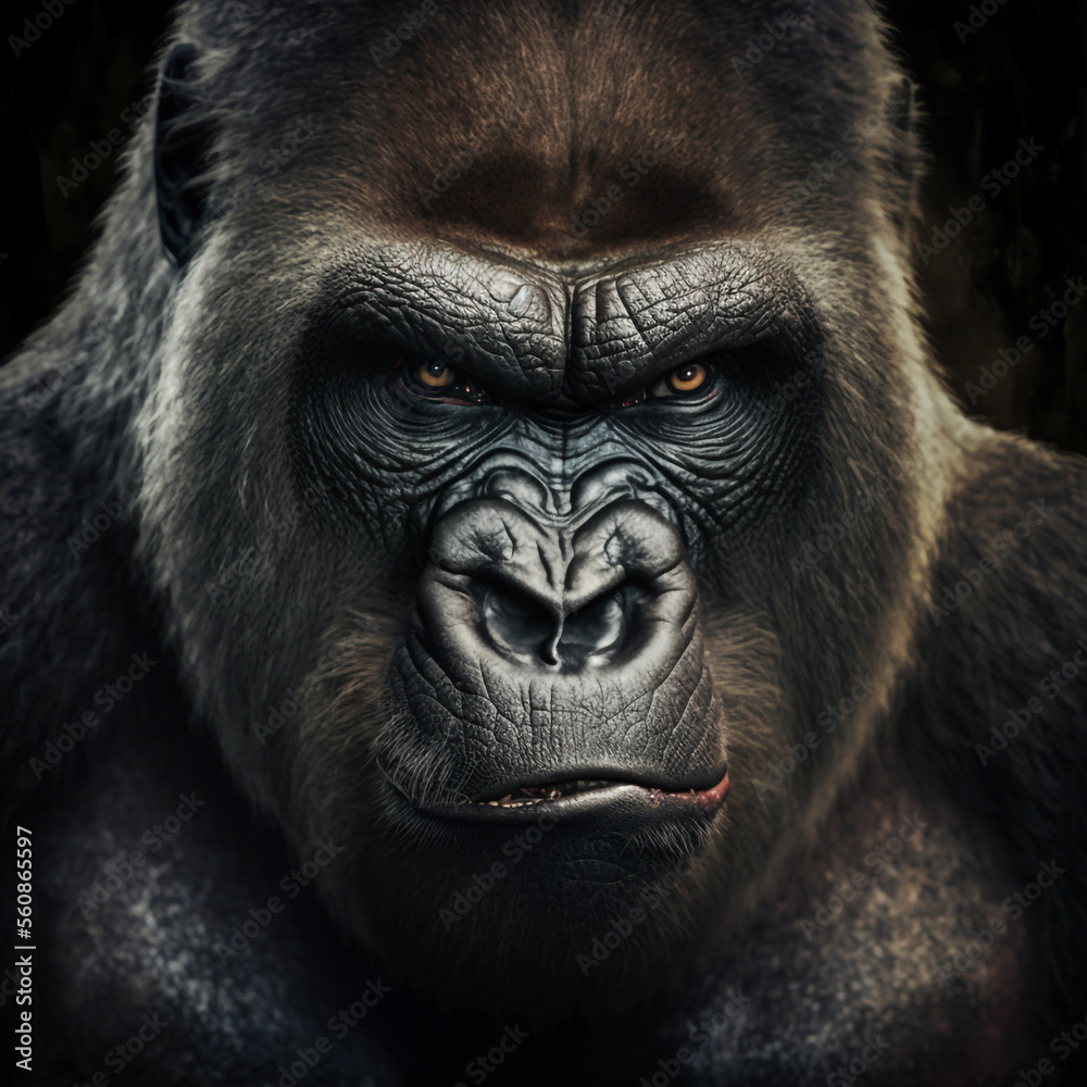 Obraz premium Portrait of a gorilla