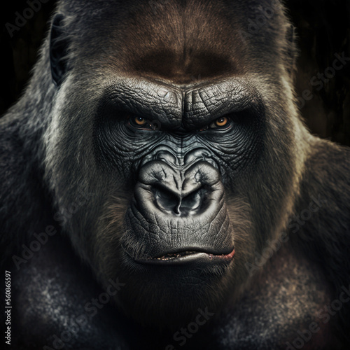 Portrait of a gorilla © bramgino