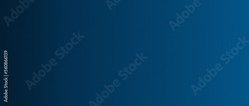 Circle lines pattern on blue background. Circle lines pattern for backdrop, brochure, wallpaper template. Realistic lines with repeat circles texture. Simple geometric background, vector illustration